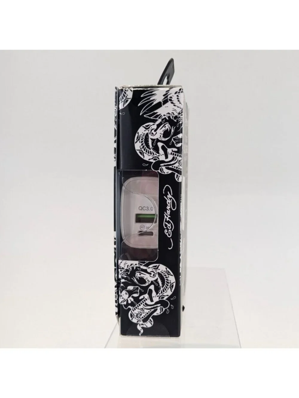 Ed Hardy Rapid Phone Wall Charger White Skull Flower USB-A & C Ports NIB